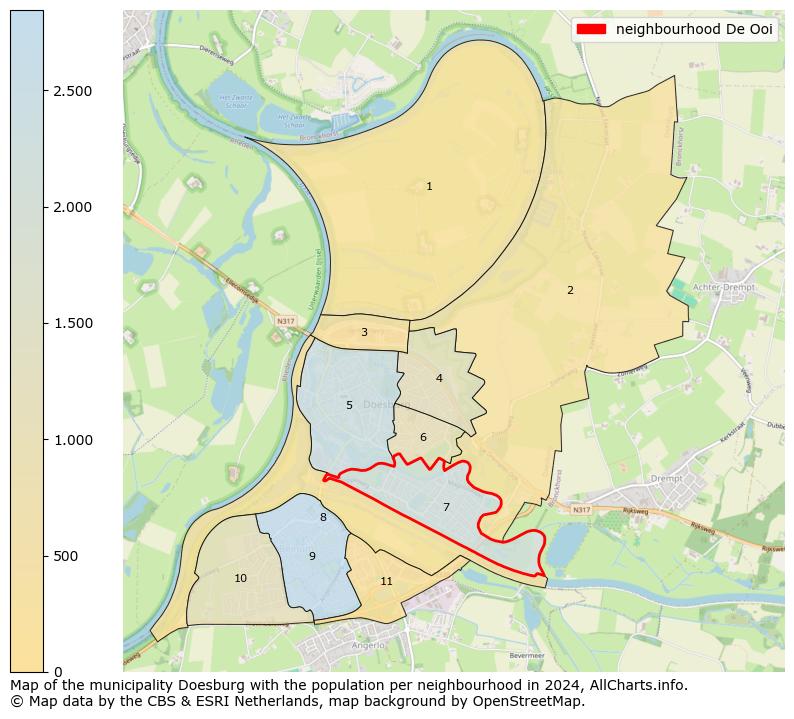 Image of the neighbourhood De Ooi at the map. This image is used as introduction to this page. This page shows a lot of information about the population in the neighbourhood De Ooi (such as the distribution by age groups of the residents, the composition of households, whether inhabitants are natives or Dutch with an immigration background, data about the houses (numbers, types, price development, use, type of property, ...) and more (car ownership, energy consumption, ...) based on open data from the Dutch Central Bureau of Statistics and various other sources!