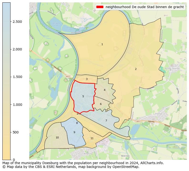 Image of the neighbourhood De oude Stad binnen de gracht at the map. This image is used as introduction to this page. This page shows a lot of information about the population in the neighbourhood De oude Stad binnen de gracht (such as the distribution by age groups of the residents, the composition of households, whether inhabitants are natives or Dutch with an immigration background, data about the houses (numbers, types, price development, use, type of property, ...) and more (car ownership, energy consumption, ...) based on open data from the Dutch Central Bureau of Statistics and various other sources!