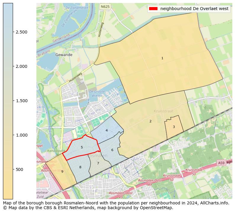 Image of the neighbourhood De Overlaet west at the map. This image is used as introduction to this page. This page shows a lot of information about the population in the neighbourhood De Overlaet west (such as the distribution by age groups of the residents, the composition of households, whether inhabitants are natives or Dutch with an immigration background, data about the houses (numbers, types, price development, use, type of property, ...) and more (car ownership, energy consumption, ...) based on open data from the Dutch Central Bureau of Statistics and various other sources!