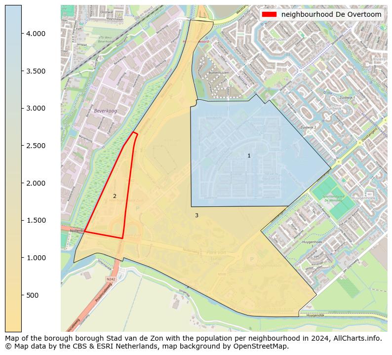 Image of the neighbourhood De Overtoom at the map. This image is used as introduction to this page. This page shows a lot of information about the population in the neighbourhood De Overtoom (such as the distribution by age groups of the residents, the composition of households, whether inhabitants are natives or Dutch with an immigration background, data about the houses (numbers, types, price development, use, type of property, ...) and more (car ownership, energy consumption, ...) based on open data from the Dutch Central Bureau of Statistics and various other sources!