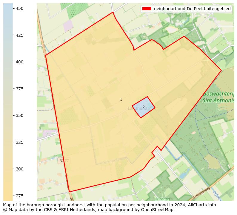 Image of the neighbourhood De Peel buitengebied at the map. This image is used as introduction to this page. This page shows a lot of information about the population in the neighbourhood De Peel buitengebied (such as the distribution by age groups of the residents, the composition of households, whether inhabitants are natives or Dutch with an immigration background, data about the houses (numbers, types, price development, use, type of property, ...) and more (car ownership, energy consumption, ...) based on open data from the Dutch Central Bureau of Statistics and various other sources!