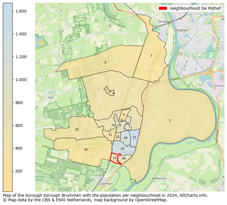 Image of the neighbourhood De Pothof at the map. This image is used as introduction to this page. This page shows a lot of information about the population in the neighbourhood De Pothof (such as the distribution by age groups of the residents, the composition of households, whether inhabitants are natives or Dutch with an immigration background, data about the houses (numbers, types, price development, use, type of property, ...) and more (car ownership, energy consumption, ...) based on open data from the Dutch Central Bureau of Statistics and various other sources!