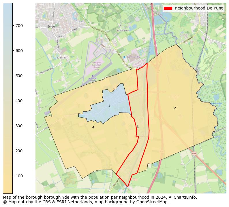 Image of the neighbourhood De Punt at the map. This image is used as introduction to this page. This page shows a lot of information about the population in the neighbourhood De Punt (such as the distribution by age groups of the residents, the composition of households, whether inhabitants are natives or Dutch with an immigration background, data about the houses (numbers, types, price development, use, type of property, ...) and more (car ownership, energy consumption, ...) based on open data from the Dutch Central Bureau of Statistics and various other sources!