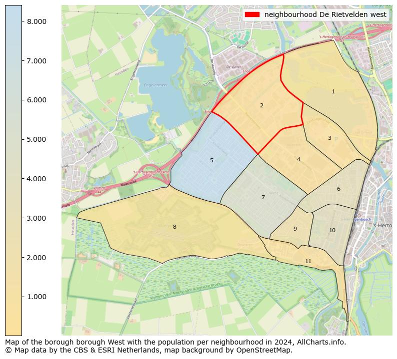 Image of the neighbourhood De Rietvelden west at the map. This image is used as introduction to this page. This page shows a lot of information about the population in the neighbourhood De Rietvelden west (such as the distribution by age groups of the residents, the composition of households, whether inhabitants are natives or Dutch with an immigration background, data about the houses (numbers, types, price development, use, type of property, ...) and more (car ownership, energy consumption, ...) based on open data from the Dutch Central Bureau of Statistics and various other sources!