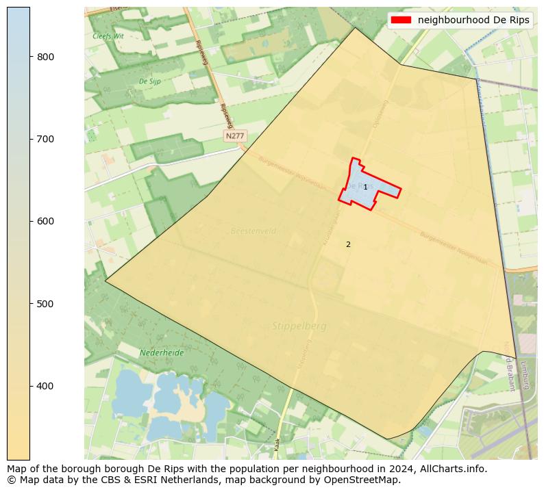 Image of the neighbourhood De Rips at the map. This image is used as introduction to this page. This page shows a lot of information about the population in the neighbourhood De Rips (such as the distribution by age groups of the residents, the composition of households, whether inhabitants are natives or Dutch with an immigration background, data about the houses (numbers, types, price development, use, type of property, ...) and more (car ownership, energy consumption, ...) based on open data from the Dutch Central Bureau of Statistics and various other sources!