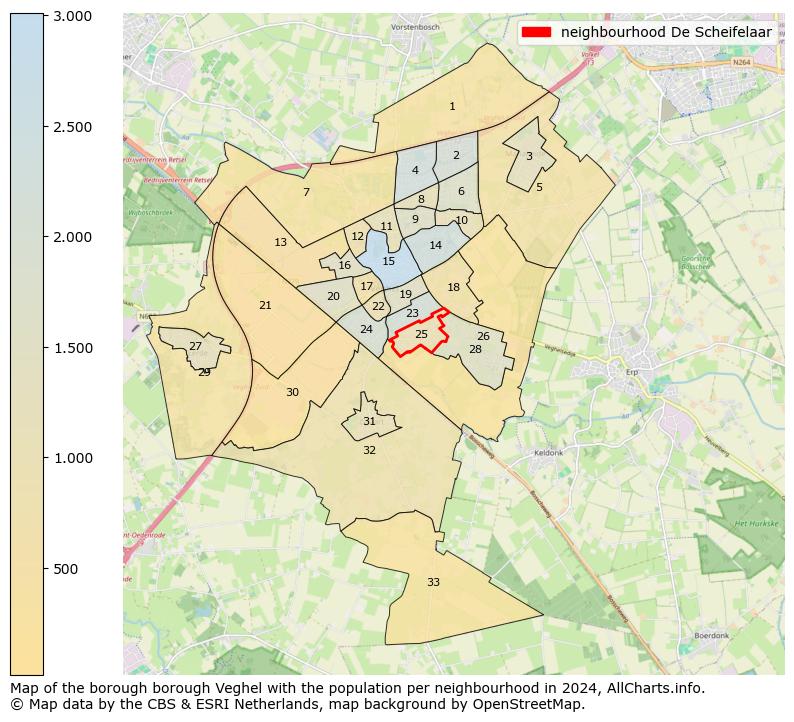 Image of the neighbourhood De Scheifelaar at the map. This image is used as introduction to this page. This page shows a lot of information about the population in the neighbourhood De Scheifelaar (such as the distribution by age groups of the residents, the composition of households, whether inhabitants are natives or Dutch with an immigration background, data about the houses (numbers, types, price development, use, type of property, ...) and more (car ownership, energy consumption, ...) based on open data from the Dutch Central Bureau of Statistics and various other sources!