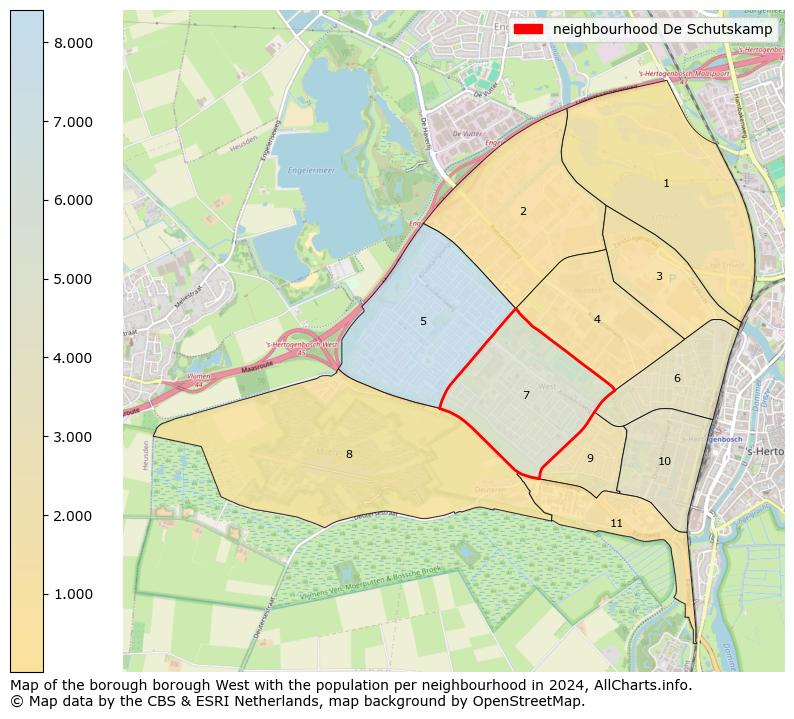 Image of the neighbourhood De Schutskamp at the map. This image is used as introduction to this page. This page shows a lot of information about the population in the neighbourhood De Schutskamp (such as the distribution by age groups of the residents, the composition of households, whether inhabitants are natives or Dutch with an immigration background, data about the houses (numbers, types, price development, use, type of property, ...) and more (car ownership, energy consumption, ...) based on open data from the Dutch Central Bureau of Statistics and various other sources!