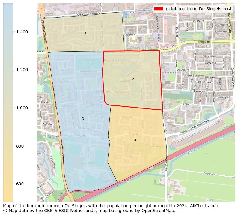 Image of the neighbourhood De Singels oost at the map. This image is used as introduction to this page. This page shows a lot of information about the population in the neighbourhood De Singels oost (such as the distribution by age groups of the residents, the composition of households, whether inhabitants are natives or Dutch with an immigration background, data about the houses (numbers, types, price development, use, type of property, ...) and more (car ownership, energy consumption, ...) based on open data from the Dutch Central Bureau of Statistics and various other sources!