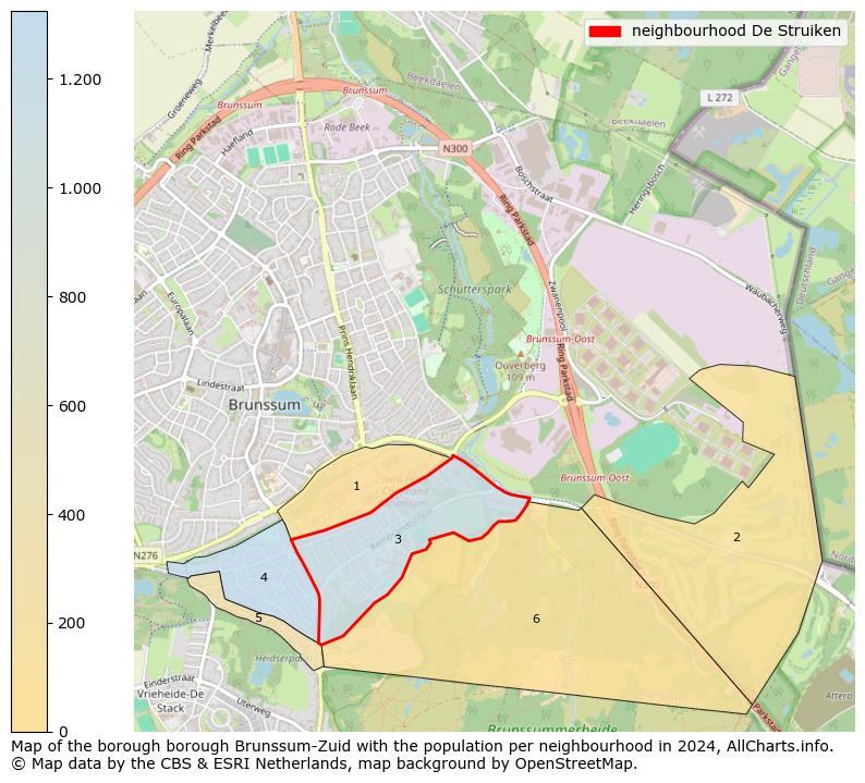 Image of the neighbourhood De Struiken at the map. This image is used as introduction to this page. This page shows a lot of information about the population in the neighbourhood De Struiken (such as the distribution by age groups of the residents, the composition of households, whether inhabitants are natives or Dutch with an immigration background, data about the houses (numbers, types, price development, use, type of property, ...) and more (car ownership, energy consumption, ...) based on open data from the Dutch Central Bureau of Statistics and various other sources!