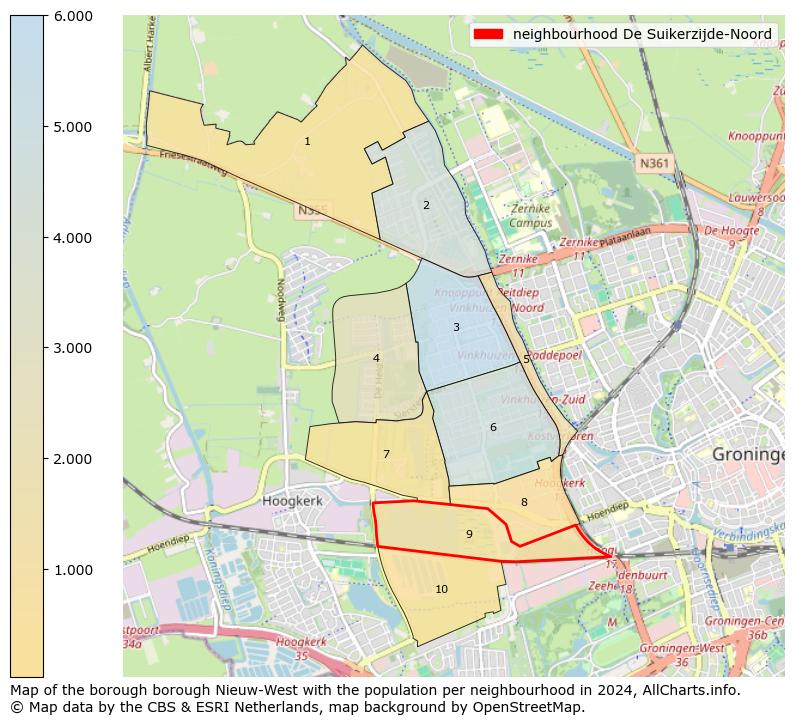 Image of the neighbourhood De Suikerzijde-Noord at the map. This image is used as introduction to this page. This page shows a lot of information about the population in the neighbourhood De Suikerzijde-Noord (such as the distribution by age groups of the residents, the composition of households, whether inhabitants are natives or Dutch with an immigration background, data about the houses (numbers, types, price development, use, type of property, ...) and more (car ownership, energy consumption, ...) based on open data from the Dutch Central Bureau of Statistics and various other sources!