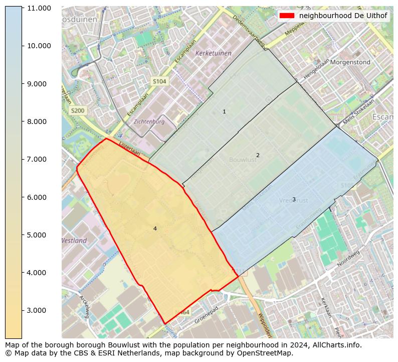 Image of the neighbourhood De Uithof at the map. This image is used as introduction to this page. This page shows a lot of information about the population in the neighbourhood De Uithof (such as the distribution by age groups of the residents, the composition of households, whether inhabitants are natives or Dutch with an immigration background, data about the houses (numbers, types, price development, use, type of property, ...) and more (car ownership, energy consumption, ...) based on open data from the Dutch Central Bureau of Statistics and various other sources!