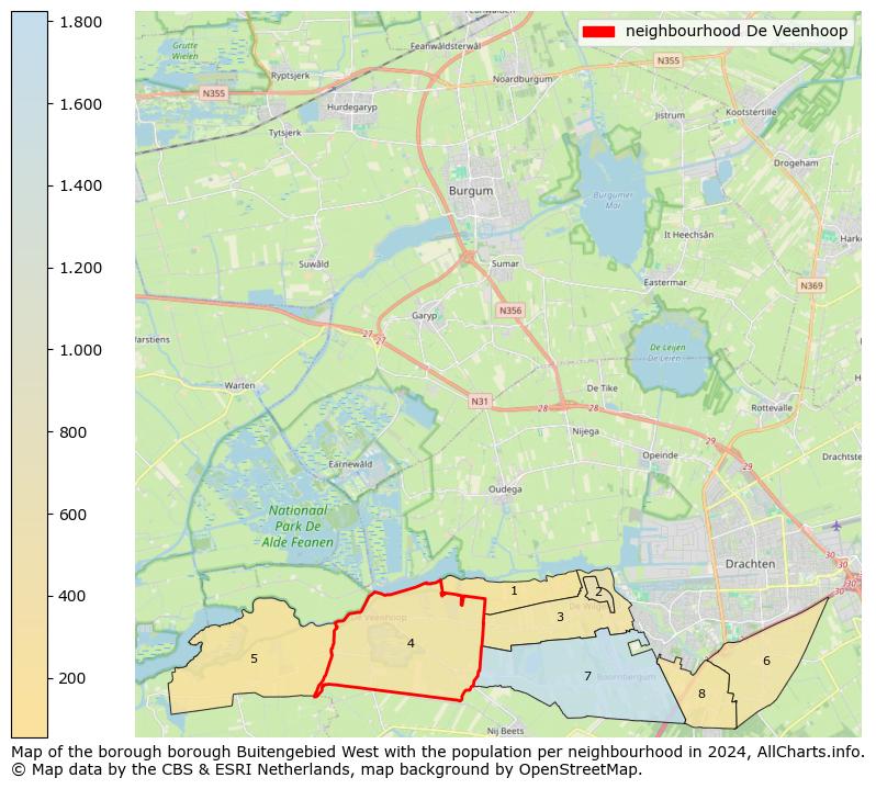 Image of the neighbourhood De Veenhoop at the map. This image is used as introduction to this page. This page shows a lot of information about the population in the neighbourhood De Veenhoop (such as the distribution by age groups of the residents, the composition of households, whether inhabitants are natives or Dutch with an immigration background, data about the houses (numbers, types, price development, use, type of property, ...) and more (car ownership, energy consumption, ...) based on open data from the Dutch Central Bureau of Statistics and various other sources!