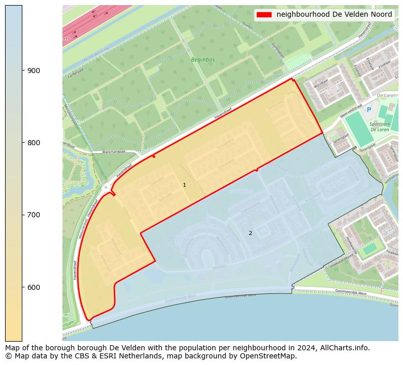 Image of the neighbourhood De Velden Noord at the map. This image is used as introduction to this page. This page shows a lot of information about the population in the neighbourhood De Velden Noord (such as the distribution by age groups of the residents, the composition of households, whether inhabitants are natives or Dutch with an immigration background, data about the houses (numbers, types, price development, use, type of property, ...) and more (car ownership, energy consumption, ...) based on open data from the Dutch Central Bureau of Statistics and various other sources!