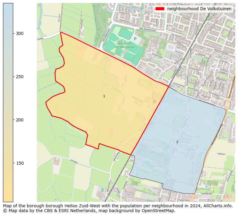 Image of the neighbourhood De Volkstuinen at the map. This image is used as introduction to this page. This page shows a lot of information about the population in the neighbourhood De Volkstuinen (such as the distribution by age groups of the residents, the composition of households, whether inhabitants are natives or Dutch with an immigration background, data about the houses (numbers, types, price development, use, type of property, ...) and more (car ownership, energy consumption, ...) based on open data from the Dutch Central Bureau of Statistics and various other sources!