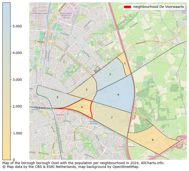 Image of the neighbourhood De Voorwaarts at the map. This image is used as introduction to this page. This page shows a lot of information about the population in the neighbourhood De Voorwaarts (such as the distribution by age groups of the residents, the composition of households, whether inhabitants are natives or Dutch with an immigration background, data about the houses (numbers, types, price development, use, type of property, ...) and more (car ownership, energy consumption, ...) based on open data from the Dutch Central Bureau of Statistics and various other sources!