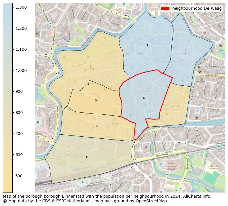 Image of the neighbourhood De Waag at the map. This image is used as introduction to this page. This page shows a lot of information about the population in the neighbourhood De Waag (such as the distribution by age groups of the residents, the composition of households, whether inhabitants are natives or Dutch with an immigration background, data about the houses (numbers, types, price development, use, type of property, ...) and more (car ownership, energy consumption, ...) based on open data from the Dutch Central Bureau of Statistics and various other sources!