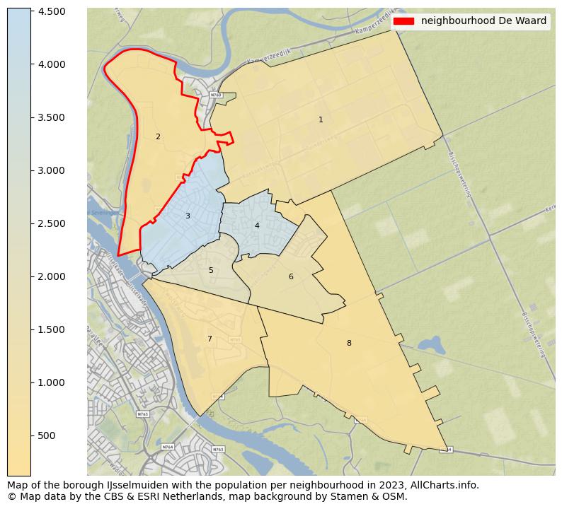 Map of the borough IJsselmuiden with the population per neighbourhood in 2023. This page shows a lot of information about residents (such as the distribution by age groups, family composition, gender, native or Dutch with an immigration background, ...), homes (numbers, types, price development, use, type of property, ...) and more (car ownership, energy consumption, ...) based on open data from the Dutch Central Bureau of Statistics and various other sources!