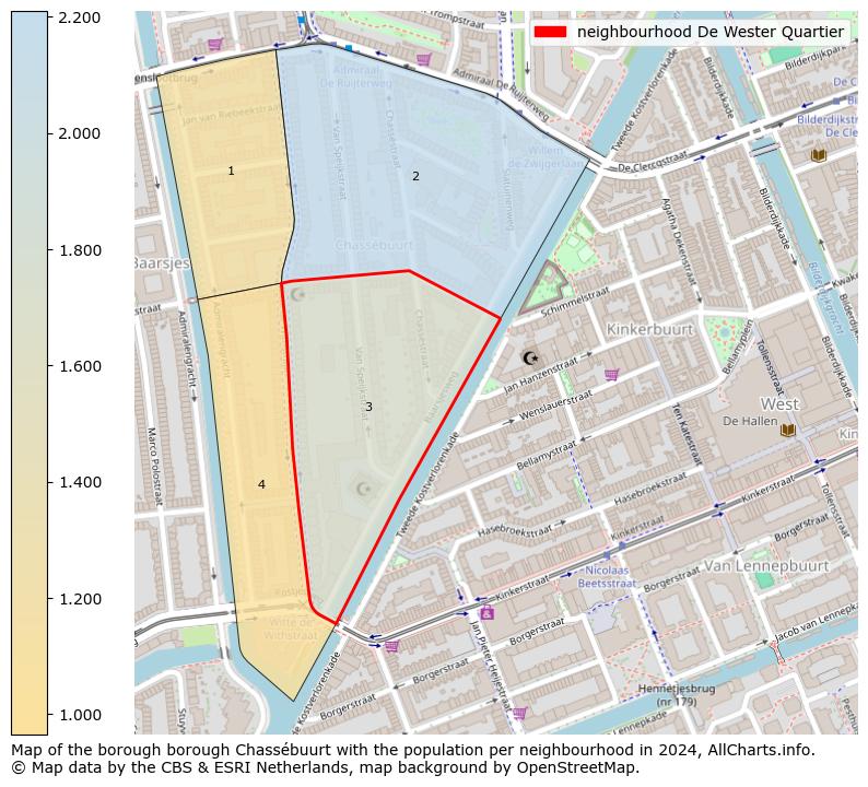 Image of the neighbourhood De Wester Quartier at the map. This image is used as introduction to this page. This page shows a lot of information about the population in the neighbourhood De Wester Quartier (such as the distribution by age groups of the residents, the composition of households, whether inhabitants are natives or Dutch with an immigration background, data about the houses (numbers, types, price development, use, type of property, ...) and more (car ownership, energy consumption, ...) based on open data from the Dutch Central Bureau of Statistics and various other sources!