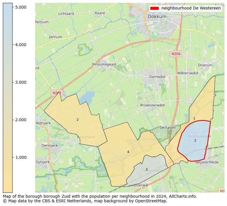 Image of the neighbourhood De Westereen at the map. This image is used as introduction to this page. This page shows a lot of information about the population in the neighbourhood De Westereen (such as the distribution by age groups of the residents, the composition of households, whether inhabitants are natives or Dutch with an immigration background, data about the houses (numbers, types, price development, use, type of property, ...) and more (car ownership, energy consumption, ...) based on open data from the Dutch Central Bureau of Statistics and various other sources!