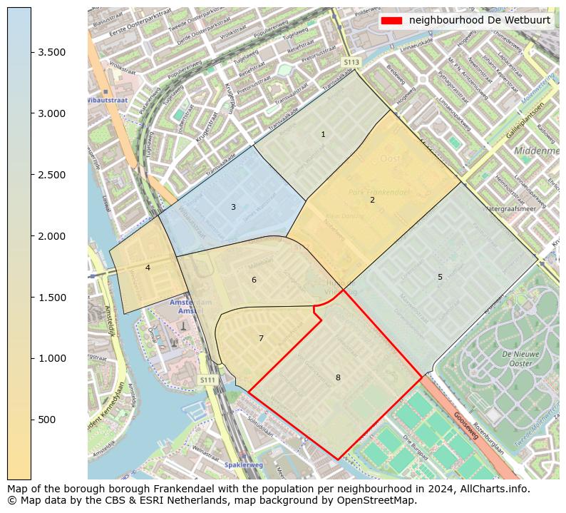 Image of the neighbourhood De Wetbuurt at the map. This image is used as introduction to this page. This page shows a lot of information about the population in the neighbourhood De Wetbuurt (such as the distribution by age groups of the residents, the composition of households, whether inhabitants are natives or Dutch with an immigration background, data about the houses (numbers, types, price development, use, type of property, ...) and more (car ownership, energy consumption, ...) based on open data from the Dutch Central Bureau of Statistics and various other sources!