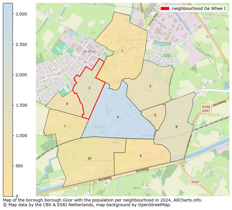 Image of the neighbourhood De Whee I at the map. This image is used as introduction to this page. This page shows a lot of information about the population in the neighbourhood De Whee I (such as the distribution by age groups of the residents, the composition of households, whether inhabitants are natives or Dutch with an immigration background, data about the houses (numbers, types, price development, use, type of property, ...) and more (car ownership, energy consumption, ...) based on open data from the Dutch Central Bureau of Statistics and various other sources!