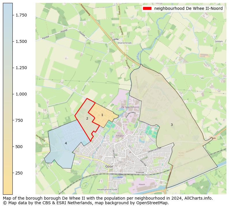 Image of the neighbourhood De Whee II-Noord at the map. This image is used as introduction to this page. This page shows a lot of information about the population in the neighbourhood De Whee II-Noord (such as the distribution by age groups of the residents, the composition of households, whether inhabitants are natives or Dutch with an immigration background, data about the houses (numbers, types, price development, use, type of property, ...) and more (car ownership, energy consumption, ...) based on open data from the Dutch Central Bureau of Statistics and various other sources!