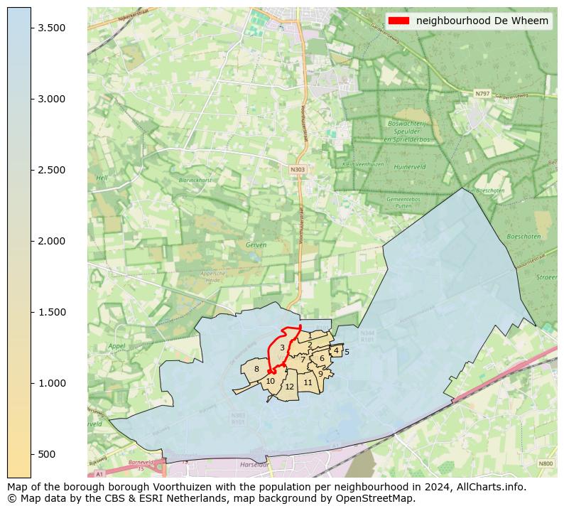 Image of the neighbourhood De Wheem at the map. This image is used as introduction to this page. This page shows a lot of information about the population in the neighbourhood De Wheem (such as the distribution by age groups of the residents, the composition of households, whether inhabitants are natives or Dutch with an immigration background, data about the houses (numbers, types, price development, use, type of property, ...) and more (car ownership, energy consumption, ...) based on open data from the Dutch Central Bureau of Statistics and various other sources!