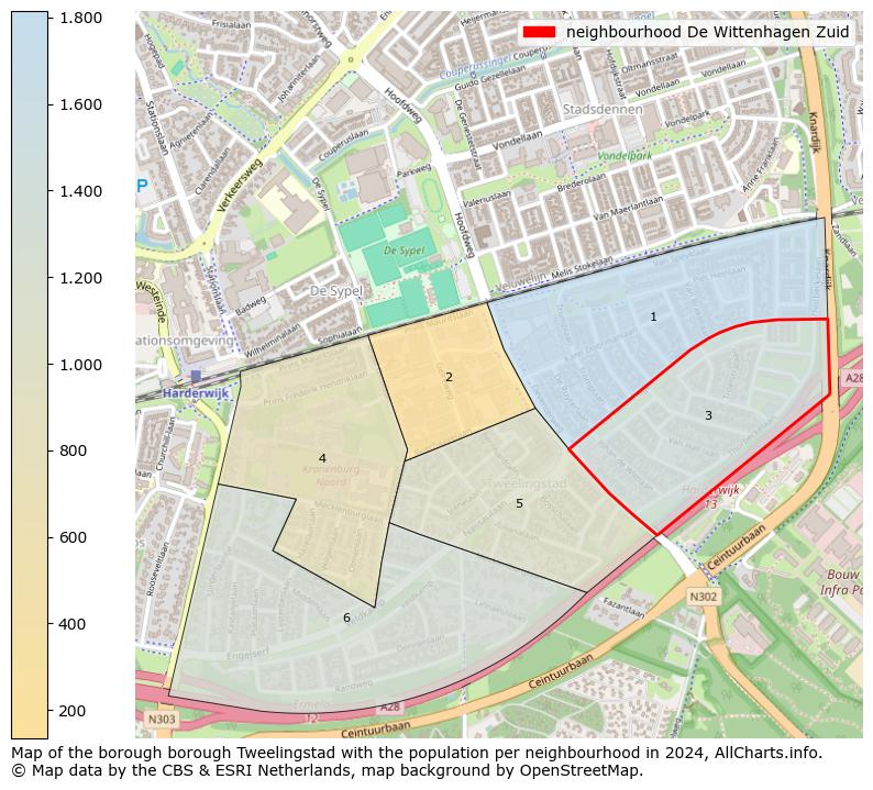 Image of the neighbourhood De Wittenhagen Zuid at the map. This image is used as introduction to this page. This page shows a lot of information about the population in the neighbourhood De Wittenhagen Zuid (such as the distribution by age groups of the residents, the composition of households, whether inhabitants are natives or Dutch with an immigration background, data about the houses (numbers, types, price development, use, type of property, ...) and more (car ownership, energy consumption, ...) based on open data from the Dutch Central Bureau of Statistics and various other sources!