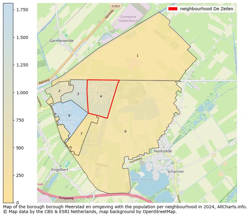 Image of the neighbourhood De Zeilen at the map. This image is used as introduction to this page. This page shows a lot of information about the population in the neighbourhood De Zeilen (such as the distribution by age groups of the residents, the composition of households, whether inhabitants are natives or Dutch with an immigration background, data about the houses (numbers, types, price development, use, type of property, ...) and more (car ownership, energy consumption, ...) based on open data from the Dutch Central Bureau of Statistics and various other sources!