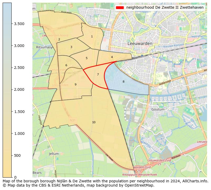 Image of the neighbourhood De Zwette II Zwettehaven at the map. This image is used as introduction to this page. This page shows a lot of information about the population in the neighbourhood De Zwette II Zwettehaven (such as the distribution by age groups of the residents, the composition of households, whether inhabitants are natives or Dutch with an immigration background, data about the houses (numbers, types, price development, use, type of property, ...) and more (car ownership, energy consumption, ...) based on open data from the Dutch Central Bureau of Statistics and various other sources!