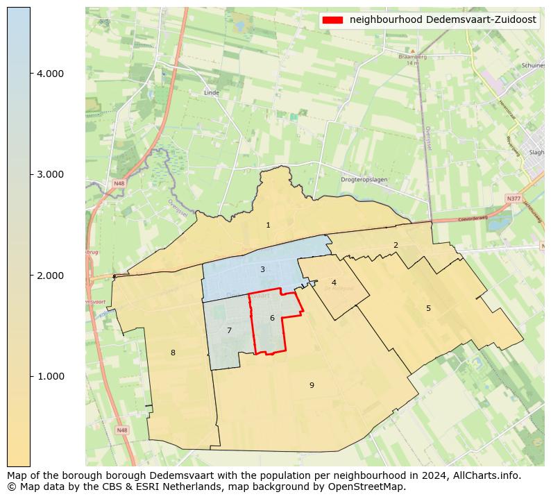 Image of the neighbourhood Dedemsvaart-Zuidoost at the map. This image is used as introduction to this page. This page shows a lot of information about the population in the neighbourhood Dedemsvaart-Zuidoost (such as the distribution by age groups of the residents, the composition of households, whether inhabitants are natives or Dutch with an immigration background, data about the houses (numbers, types, price development, use, type of property, ...) and more (car ownership, energy consumption, ...) based on open data from the Dutch Central Bureau of Statistics and various other sources!