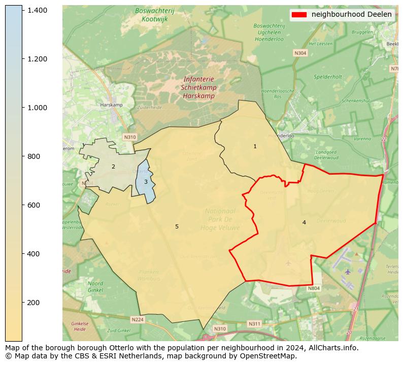 Image of the neighbourhood Deelen at the map. This image is used as introduction to this page. This page shows a lot of information about the population in the neighbourhood Deelen (such as the distribution by age groups of the residents, the composition of households, whether inhabitants are natives or Dutch with an immigration background, data about the houses (numbers, types, price development, use, type of property, ...) and more (car ownership, energy consumption, ...) based on open data from the Dutch Central Bureau of Statistics and various other sources!