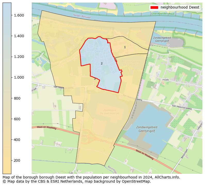 Image of the neighbourhood Deest at the map. This image is used as introduction to this page. This page shows a lot of information about the population in the neighbourhood Deest (such as the distribution by age groups of the residents, the composition of households, whether inhabitants are natives or Dutch with an immigration background, data about the houses (numbers, types, price development, use, type of property, ...) and more (car ownership, energy consumption, ...) based on open data from the Dutch Central Bureau of Statistics and various other sources!