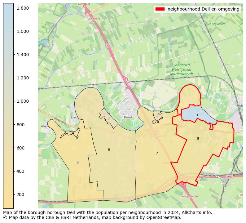 Image of the neighbourhood Deil en omgeving at the map. This image is used as introduction to this page. This page shows a lot of information about the population in the neighbourhood Deil en omgeving (such as the distribution by age groups of the residents, the composition of households, whether inhabitants are natives or Dutch with an immigration background, data about the houses (numbers, types, price development, use, type of property, ...) and more (car ownership, energy consumption, ...) based on open data from the Dutch Central Bureau of Statistics and various other sources!