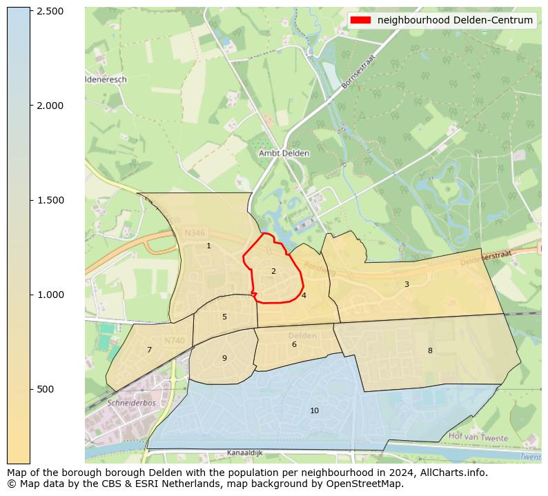 Image of the neighbourhood Delden-Centrum at the map. This image is used as introduction to this page. This page shows a lot of information about the population in the neighbourhood Delden-Centrum (such as the distribution by age groups of the residents, the composition of households, whether inhabitants are natives or Dutch with an immigration background, data about the houses (numbers, types, price development, use, type of property, ...) and more (car ownership, energy consumption, ...) based on open data from the Dutch Central Bureau of Statistics and various other sources!