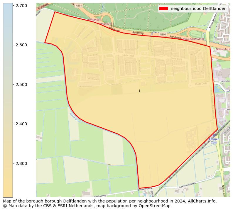 Image of the neighbourhood Delftlanden at the map. This image is used as introduction to this page. This page shows a lot of information about the population in the neighbourhood Delftlanden (such as the distribution by age groups of the residents, the composition of households, whether inhabitants are natives or Dutch with an immigration background, data about the houses (numbers, types, price development, use, type of property, ...) and more (car ownership, energy consumption, ...) based on open data from the Dutch Central Bureau of Statistics and various other sources!