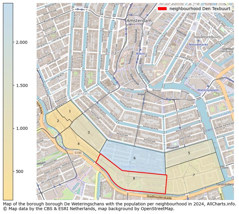 Image of the neighbourhood Den Texbuurt at the map. This image is used as introduction to this page. This page shows a lot of information about the population in the neighbourhood Den Texbuurt (such as the distribution by age groups of the residents, the composition of households, whether inhabitants are natives or Dutch with an immigration background, data about the houses (numbers, types, price development, use, type of property, ...) and more (car ownership, energy consumption, ...) based on open data from the Dutch Central Bureau of Statistics and various other sources!