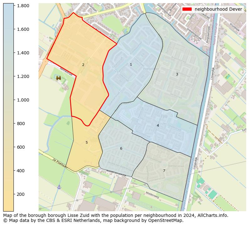 Image of the neighbourhood Dever at the map. This image is used as introduction to this page. This page shows a lot of information about the population in the neighbourhood Dever (such as the distribution by age groups of the residents, the composition of households, whether inhabitants are natives or Dutch with an immigration background, data about the houses (numbers, types, price development, use, type of property, ...) and more (car ownership, energy consumption, ...) based on open data from the Dutch Central Bureau of Statistics and various other sources!