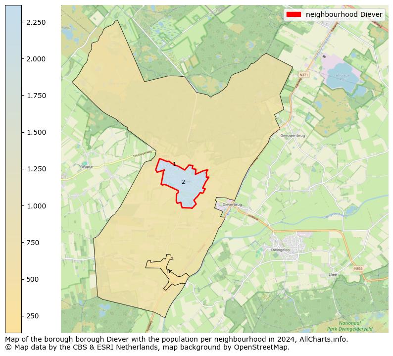 Image of the neighbourhood Diever at the map. This image is used as introduction to this page. This page shows a lot of information about the population in the neighbourhood Diever (such as the distribution by age groups of the residents, the composition of households, whether inhabitants are natives or Dutch with an immigration background, data about the houses (numbers, types, price development, use, type of property, ...) and more (car ownership, energy consumption, ...) based on open data from the Dutch Central Bureau of Statistics and various other sources!