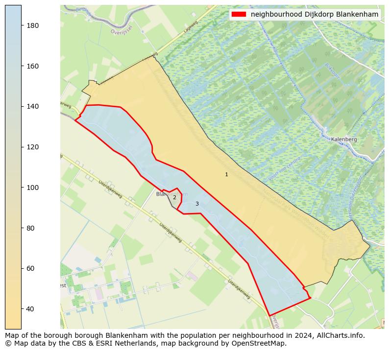 Image of the neighbourhood Dijkdorp Blankenham at the map. This image is used as introduction to this page. This page shows a lot of information about the population in the neighbourhood Dijkdorp Blankenham (such as the distribution by age groups of the residents, the composition of households, whether inhabitants are natives or Dutch with an immigration background, data about the houses (numbers, types, price development, use, type of property, ...) and more (car ownership, energy consumption, ...) based on open data from the Dutch Central Bureau of Statistics and various other sources!