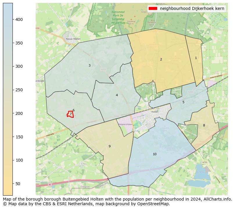 Image of the neighbourhood Dijkerhoek kern at the map. This image is used as introduction to this page. This page shows a lot of information about the population in the neighbourhood Dijkerhoek kern (such as the distribution by age groups of the residents, the composition of households, whether inhabitants are natives or Dutch with an immigration background, data about the houses (numbers, types, price development, use, type of property, ...) and more (car ownership, energy consumption, ...) based on open data from the Dutch Central Bureau of Statistics and various other sources!