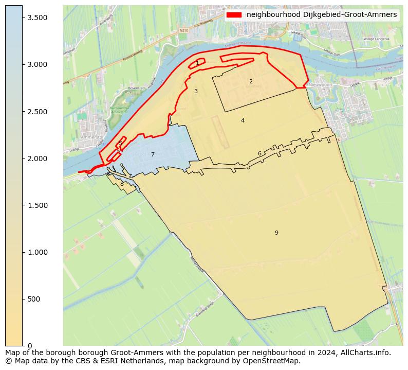 Image of the neighbourhood Dijkgebied-Groot-Ammers at the map. This image is used as introduction to this page. This page shows a lot of information about the population in the neighbourhood Dijkgebied-Groot-Ammers (such as the distribution by age groups of the residents, the composition of households, whether inhabitants are natives or Dutch with an immigration background, data about the houses (numbers, types, price development, use, type of property, ...) and more (car ownership, energy consumption, ...) based on open data from the Dutch Central Bureau of Statistics and various other sources!