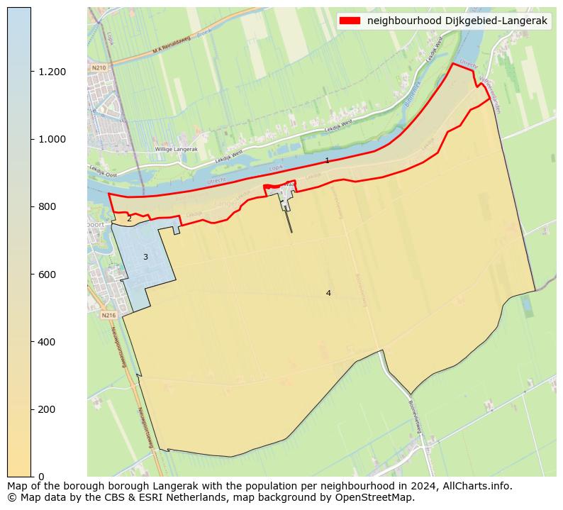 Image of the neighbourhood Dijkgebied-Langerak at the map. This image is used as introduction to this page. This page shows a lot of information about the population in the neighbourhood Dijkgebied-Langerak (such as the distribution by age groups of the residents, the composition of households, whether inhabitants are natives or Dutch with an immigration background, data about the houses (numbers, types, price development, use, type of property, ...) and more (car ownership, energy consumption, ...) based on open data from the Dutch Central Bureau of Statistics and various other sources!