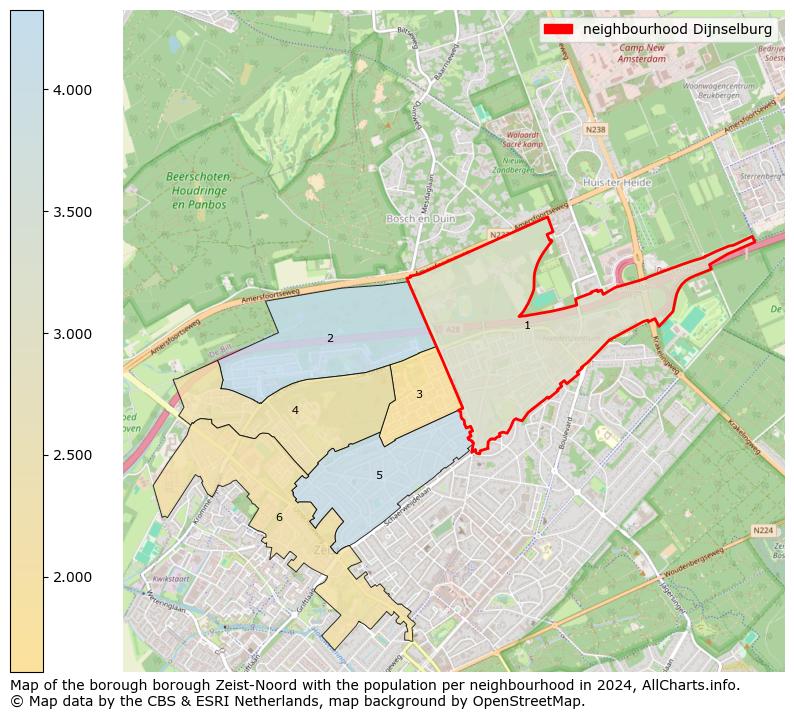 Image of the neighbourhood Dijnselburg at the map. This image is used as introduction to this page. This page shows a lot of information about the population in the neighbourhood Dijnselburg (such as the distribution by age groups of the residents, the composition of households, whether inhabitants are natives or Dutch with an immigration background, data about the houses (numbers, types, price development, use, type of property, ...) and more (car ownership, energy consumption, ...) based on open data from the Dutch Central Bureau of Statistics and various other sources!