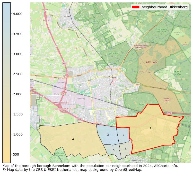 Image of the neighbourhood Dikkenberg at the map. This image is used as introduction to this page. This page shows a lot of information about the population in the neighbourhood Dikkenberg (such as the distribution by age groups of the residents, the composition of households, whether inhabitants are natives or Dutch with an immigration background, data about the houses (numbers, types, price development, use, type of property, ...) and more (car ownership, energy consumption, ...) based on open data from the Dutch Central Bureau of Statistics and various other sources!