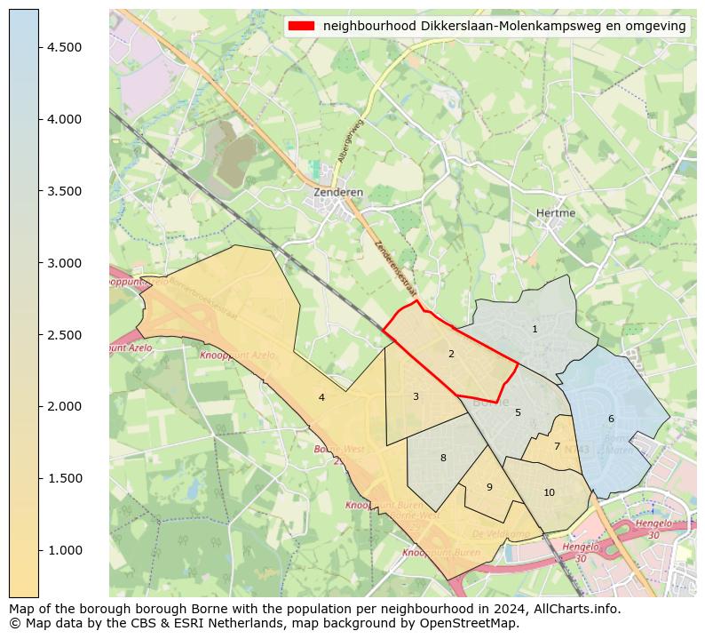 Image of the neighbourhood Dikkerslaan-Molenkampsweg en omgeving at the map. This image is used as introduction to this page. This page shows a lot of information about the population in the neighbourhood Dikkerslaan-Molenkampsweg en omgeving (such as the distribution by age groups of the residents, the composition of households, whether inhabitants are natives or Dutch with an immigration background, data about the houses (numbers, types, price development, use, type of property, ...) and more (car ownership, energy consumption, ...) based on open data from the Dutch Central Bureau of Statistics and various other sources!