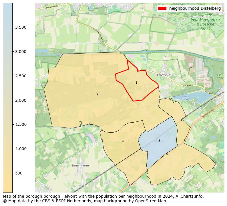 Image of the neighbourhood Distelberg at the map. This image is used as introduction to this page. This page shows a lot of information about the population in the neighbourhood Distelberg (such as the distribution by age groups of the residents, the composition of households, whether inhabitants are natives or Dutch with an immigration background, data about the houses (numbers, types, price development, use, type of property, ...) and more (car ownership, energy consumption, ...) based on open data from the Dutch Central Bureau of Statistics and various other sources!