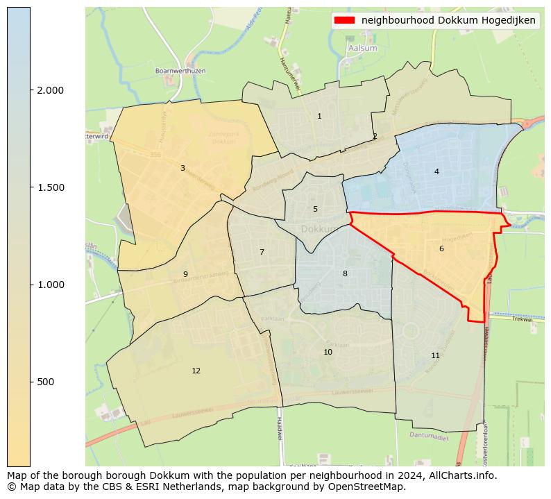 Image of the neighbourhood Dokkum Hogedijken at the map. This image is used as introduction to this page. This page shows a lot of information about the population in the neighbourhood Dokkum Hogedijken (such as the distribution by age groups of the residents, the composition of households, whether inhabitants are natives or Dutch with an immigration background, data about the houses (numbers, types, price development, use, type of property, ...) and more (car ownership, energy consumption, ...) based on open data from the Dutch Central Bureau of Statistics and various other sources!