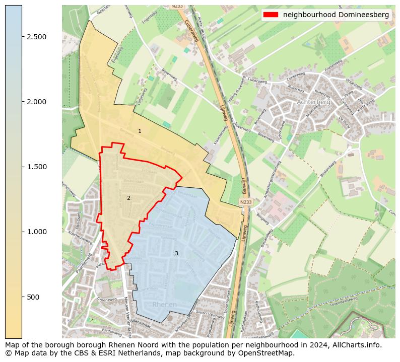 Image of the neighbourhood Domineesberg at the map. This image is used as introduction to this page. This page shows a lot of information about the population in the neighbourhood Domineesberg (such as the distribution by age groups of the residents, the composition of households, whether inhabitants are natives or Dutch with an immigration background, data about the houses (numbers, types, price development, use, type of property, ...) and more (car ownership, energy consumption, ...) based on open data from the Dutch Central Bureau of Statistics and various other sources!