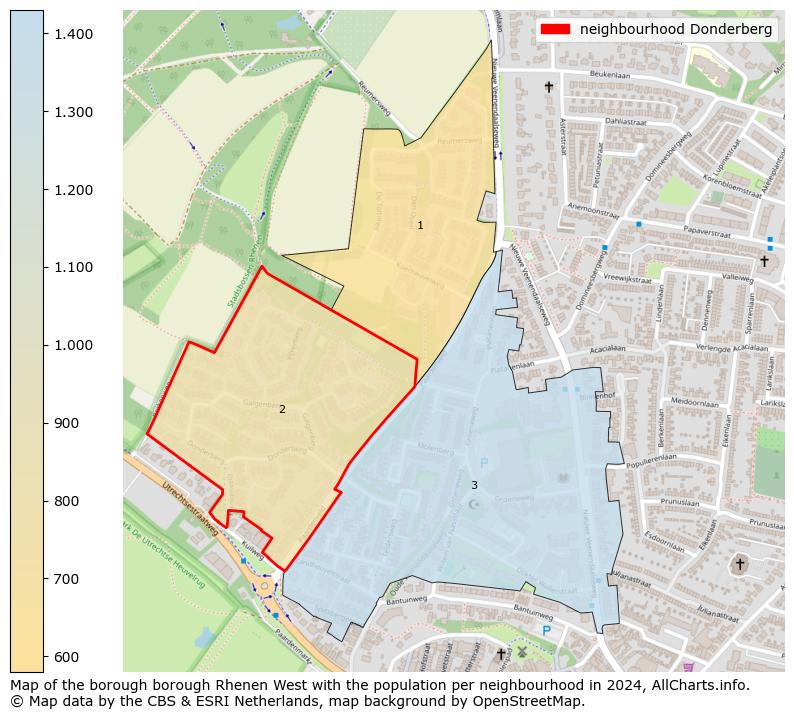 Image of the neighbourhood Donderberg at the map. This image is used as introduction to this page. This page shows a lot of information about the population in the neighbourhood Donderberg (such as the distribution by age groups of the residents, the composition of households, whether inhabitants are natives or Dutch with an immigration background, data about the houses (numbers, types, price development, use, type of property, ...) and more (car ownership, energy consumption, ...) based on open data from the Dutch Central Bureau of Statistics and various other sources!